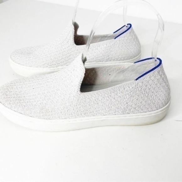 ROTHY'S the slip on sneakers Salt Honeycomb light gray RETIRED womens 9 - Picture 1 of 9